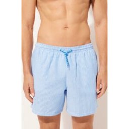 Calzedonia Pánské pruhované boxerkové plavky Formentera Člověk Modrá Velikost XL