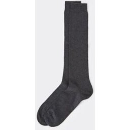 Calzedonia Dlouhé pánské ponožky z teplé bavlny Člověk Šedá Velikost 46-47
