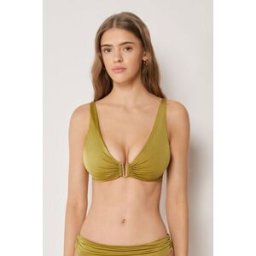 Calzedonia Tílkový top k plavkám Shiny Satin Žena Žlutá Velikost 3