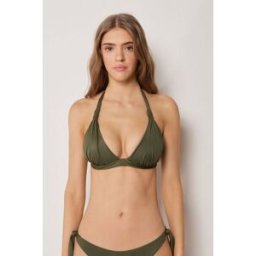 Calzedonia Trojúhelníková podprsenka k plavkám Premium Sculpt Žena Zelená Velikost 6