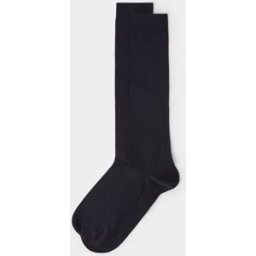 Calzedonia Dlouhé pánské ponožky z elastické bavlny Člověk Modrá Velikost 42-43