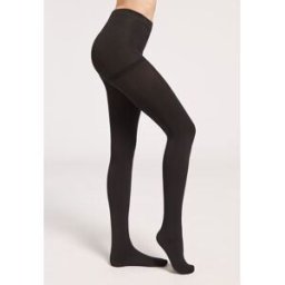 Calzedonia Neprůsvitné punčocháče Matt Thermal Žena Černá Velikost 4