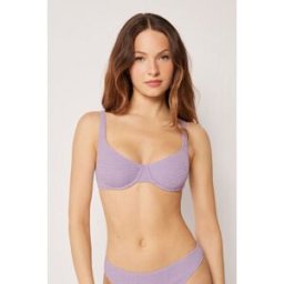 Calzedonia Balkonetka k plavkám Crinkle Waves Žena Fialová Velikost 5
