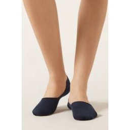 Calzedonia Unisex neviditelné ponožky Žena Modrá Velikost 44-45