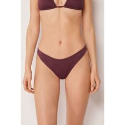 Calzedonia Plavkové Brazilky Precious Jacquard Žena Bordová Velikost S