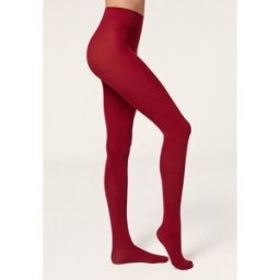 Calzedonia Neprůsvitné punčocháče Matt Soft Comfort 50 denier Žena Červená Velikost 3
