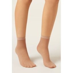 Calzedonia Krátké ponožky s károvaným vzorem Žena Přírodní Velikost TU