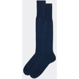 Calzedonia Dlouhé pánské ponožky z mercerované bavlny Člověk Modrá Velikost 12M