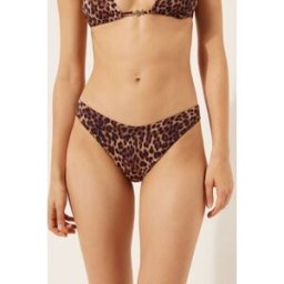 Calzedonia Brazilky k plavkám Brown Animalier Žena Hnědá Velikost S