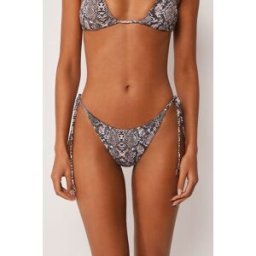 Calzedonia Plavkové Brazilky na Šnůrky Classic Snake Žena Potisk Velikost S
