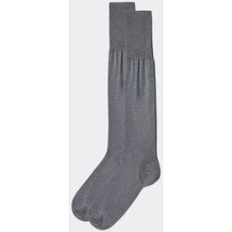 Calzedonia Dlouhé pánské ponožky z mercerované bavlny Člověk Šedá Velikost 10