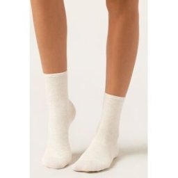 Calzedonia Krátké třpytivé ponožky s kašmírem Žena Přírodní Velikost TU
