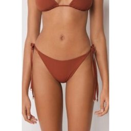 Calzedonia Brazilky na šňůrky k plavkám Premium Fit Žena Hnědá Velikost S
