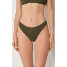 Calzedonia Plavkové Brazilky Crinkle Waves Žena Zelená Velikost S