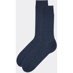 Calzedonia Krátké pánské ponožky s mercerovanou bavlnou Člověk Modrá Velikost 12MZ