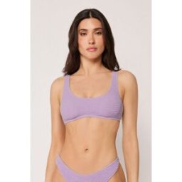 Calzedonia Tílkový top k plavkám Crinkle Waves Žena Fialová Velikost 4