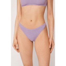 Calzedonia Plavkové Brazilky Crinkle Waves Žena Fialová Velikost M