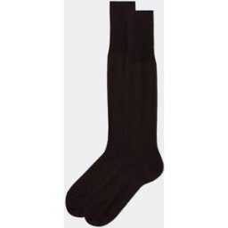 Calzedonia Dlouhé pánské ponožky z mercerované bavlny Člověk Hnědá Velikost 10M