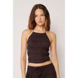 Calzedonia Top s volány Žena Hnědá Velikost S/M