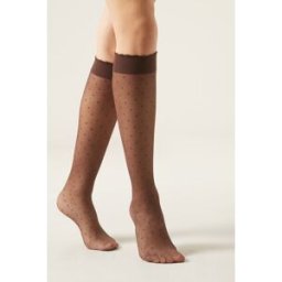 Calzedonia Vzorované podkolenky Žena Hnědá Velikost TU