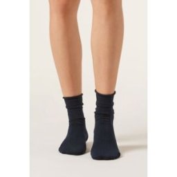 Calzedonia Krátké Ponožky s Kašmírem Žena Modrá Velikost 36-38