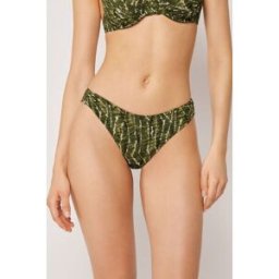 Calzedonia Plavkové Brazilky Natural Batikované Žena Zelená Velikost M