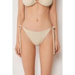 Calzedonia Kalhotky na šňůrky k plavkám Wild Jungle Žena Bílá Velikost S