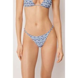 Calzedonia Plavková Tanga Water Reflection Žena Modrá Velikost S/M