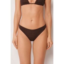 Calzedonia Brazilky k plavkám Metallic Glow Žena Hnědá Velikost L