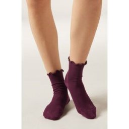 Calzedonia Žebrované ponožky Žena Bordová Velikost TU