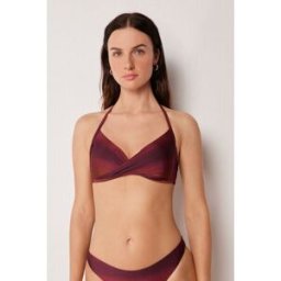 Calzedonia Trojúhelníková podprsenka se stupňovitou výztuží k plavkám Soft Shades Žena Červená Velikost 2