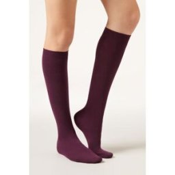 Calzedonia Dlouhé Ponožky s Kašmírem Žena Bordová Velikost 36-38