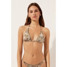 Calzedonia Trojúhelníková podprsenka k plavkám Tropical Foliage Žena Potisk Velikost 2