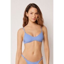 Calzedonia Tílkový top k plavkám Premium Fit Žena Modrá Velikost 4