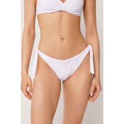Calzedonia Kalhotky na šňůrky k plavkám Premium Fit Žena Bílá Velikost M