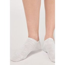Calzedonia Neviditelné unisex bavlněné ponožky Člověk Šedá Velikost 44-45