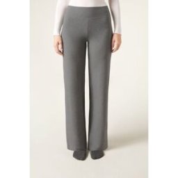 Calzedonia Kalhoty palazzo s kašmírem Žena Šedá Velikost XS
