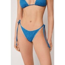 Calzedonia Brazilky na šňůrky k plavkám Sea Corals Žena Modrá Velikost S