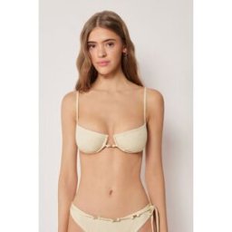 Calzedonia Balkonová podprsenka k plavkám Wild Jungle Žena Bílá Velikost 2