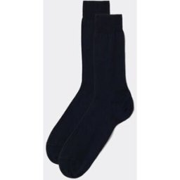 Calzedonia Krátké pánské ponožky s mercerovanou bavlnou Člověk Modrá Velikost 13