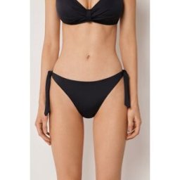 Calzedonia Kalhotky na šňůrky k plavkám Premium Sculpt Žena Černá Velikost L