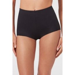 Calzedonia Elastické nohavičkové kalhotky Soft Touch Žena Černá Velikost S/M