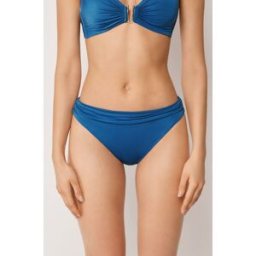 Calzedonia Kalhotky k plavkám Shiny Satin Žena Modrá Velikost S