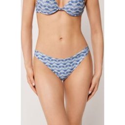 Calzedonia Plavkové Kalhotky Water Reflection Žena Modrá Velikost M