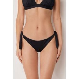 Calzedonia Brazilky na šňůrky k plavkám Premium Sculpt Žena Černá Velikost S