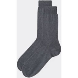 Calzedonia Krátké pánské ponožky s mercerovanou bavlnou Člověk Šedá Velikost 12MZ