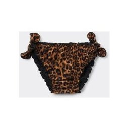 Calzedonia Dívčí Plavkové Kalhotky Wild Animalier Dívka Hnědá Velikost M/L