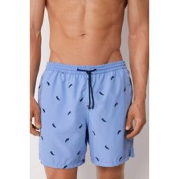 Calzedonia Pánské vzorované boxerkové plavky Formentera Člověk Modrá Velikost XL