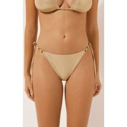 Calzedonia Brazilky na šňůrky k plavkám Gold Waves Žena Hnědá Velikost S