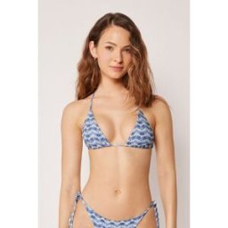 Calzedonia Trojúhelníková Plavková Podprsenka Water Reflection Žena Modrá Velikost 4